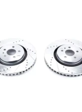 Power Stop Evolution Drilled & Slotted Rotors - Pair Front Ford Edge 2015-2018                                     - AR85173XPR - Image 2
