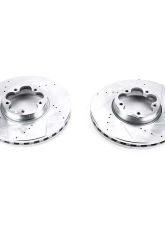 Power Stop Evolution Drilled & Slotted Rotors - Pair Front Ford Transit-350 HD 2015-2019                                     - AR85177XPR - Image 2
