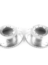 Power Stop Evolution Drilled & Slotted Rotors - Pair Rear Ford F-450 Super Duty 2017-2018                                     - AR85190XPR - Image 2