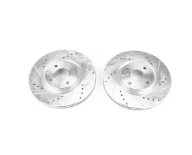 Power Stop Evolution Drilled & Slotted Rotors - Pair Front Ford EcoSport 2018