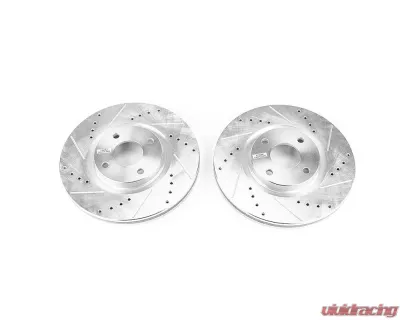 Power Stop Evolution Drilled & Slotted Rotors - Pair Front Ford EcoSport 2018 - AR85191XPR