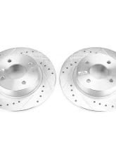 Power Stop Evolution Drilled & Slotted Rotors - Pair Rear Ford EcoSport 2018                                     - AR85192XPR - Image 2