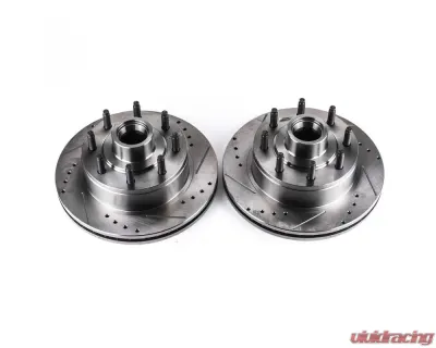 Power Stop Evolution Drilled & Slotted Rotors - Pair Front Ford E-150 2007 - AR8546XPR