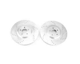 Power Stop Evolution Drilled & Slotted Rotors - Pair Front Dodge Challenger/Charger Hellcat 2015-2019