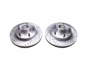 Power Stop Evolution Drilled & Slotted Rotors - Pair Front Dodge Ram 1500 1994-1999