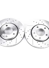 Power Stop Evolution Drilled & Slotted Rotors - Pair Front Chrysler Town & Country 2002-2007                                     - AR8751XPR - Image 2
