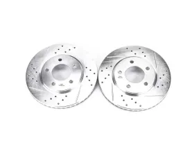 Power Stop Evolution Drilled & Slotted Rotors - Pair Front Chrysler Town & Country 2001-2007