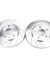 Power Stop Evolution Drilled & Slotted Rotors - Pair Front Chrysler Town & Country 2001-2007                                     - AR8754XPR - Image 2