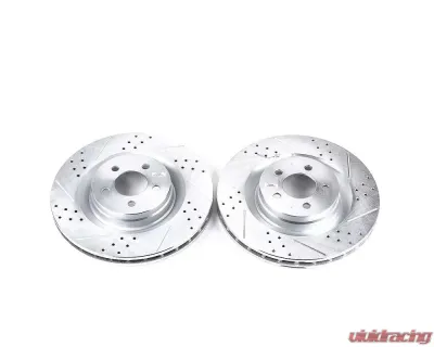 Power Stop Evolution Drilled & Slotted Rotors - Pair Front Chrysler 300 2005-2010 - AR8773XPR