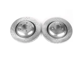 Power Stop Evolution Drilled & Slotted Rotors - Pair Rear Chrysler 300 2005-2010