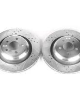 Power Stop Evolution Drilled & Slotted Rotors - Pair Rear Chrysler 300 2005-2010                                     - AR8775XPR - Image 2