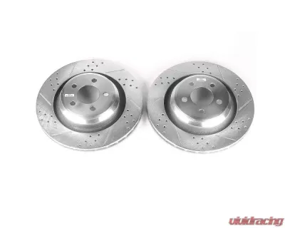 Power Stop Evolution Drilled & Slotted Rotors - Pair Rear Chrysler 300 2005-2010 - AR8775XPR