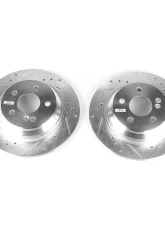 Power Stop Evolution Drilled & Slotted Rotors - Pair Rear Mercedes-Benz CL500 2003-2006                                     - EBR1050XPR - Image 2
