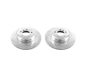 Power Stop Evolution Drilled & Slotted Rotors - Pair Front BMW Z4 2009-2016