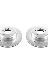 Power Stop Evolution Drilled & Slotted Rotors - Pair Front BMW Z4 2009-2016                                     - EBR1224XPR - Image 2