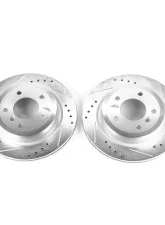 Power Stop Evolution Drilled & Slotted Rotors - Pair Rear BMW Z4 2009-2016                                     - EBR1229XPR - Image 2