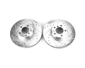 Power Stop Evolution Drilled & Slotted Rotors - Pair Front BMW 228i 2014-2016
