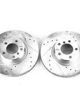 Power Stop Evolution Drilled & Slotted Rotors - Pair Front BMW 228i 2014-2016                                     - EBR1402XPR - Image 2