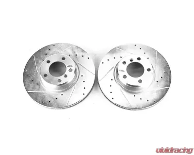 Power Stop Evolution Drilled & Slotted Rotors - Pair Front BMW 228i 2014-2016 - EBR1402XPR
