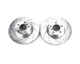 Power Stop Evolution Drilled & Slotted Rotors - Pair Front BMW 228i 2014-2015