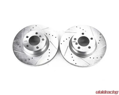 Power Stop Evolution Drilled & Slotted Rotors - Pair Front BMW 228i 2014-2015 - EBR1445XPR
