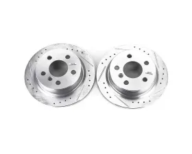 Power Stop Evolution Drilled & Slotted Rotors - Pair Rear Mini Cooper 2014-2019