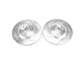 Power Stop Evolution Drilled & Slotted Rotors - Pair Front BMW X1 2016-2018