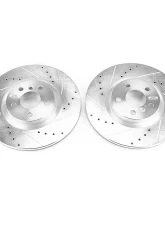 Power Stop Evolution Drilled & Slotted Rotors - Pair Front BMW X1 2016-2018                                     - EBR1656XPR - Image 2