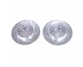 Power Stop Evolution Drilled & Slotted Rotors - Pair Front BMW i3 2014-2018