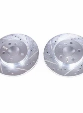 Power Stop Evolution Drilled & Slotted Rotors - Pair Front BMW i3 2014-2018                                     - EBR1659XPR - Image 2