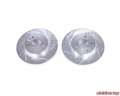 Power Stop Evolution Drilled & Slotted Rotors - Pair Front BMW i3 2014-2018 - EBR1659XPR