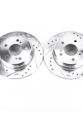 Power Stop Evolution Drilled & Slotted Rotors - Pair Rear Chrysler Crossfire 2004-2008                                     - EBR238XPR - Image 2
