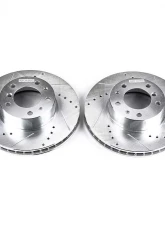Power Stop Evolution Drilled & Slotted Rotors - Pair Front BMW 540i 1994-1995                                     - EBR262XPR - Image 2