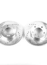 Power Stop Evolution Drilled & Slotted Rotors - Pair Front BMW 318i 1992-1998                                     - EBR419XPR - Image 2