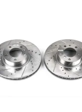 Power Stop Evolution Drilled & Slotted Rotors - Pair Front BMW 540i 1997-2000                                     - EBR421XPR - Image 2
