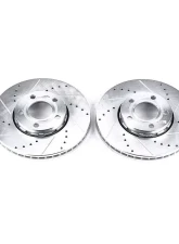 Power Stop Evolution Drilled & Slotted Rotors - Pair Front Audi A4 1996-2004                                     - EBR430XPR - Image 2