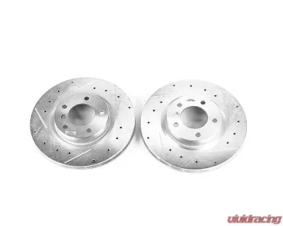 Power Stop Evolution Drilled & Slotted Rotors - Pair Front BMW M3 1995-1999 - EBR466XPR