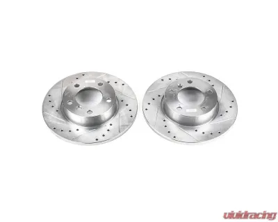 Power Stop Evolution Drilled & Slotted Rotors - Pair Front BMW 318ti 1995-1999 - EBR473XPR