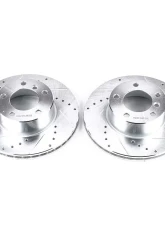 Power Stop Evolution Drilled & Slotted Rotors - Pair Front BMW 525i 2001-2003                                     - EBR496XPR - Image 2