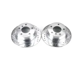 Power Stop Evolution Drilled & Slotted Rotors - Pair Rear BMW Z3 1996-2002