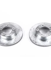 Power Stop Evolution Drilled & Slotted Rotors - Pair Front Porsche Boxster 1997-2004                                     - EBR620XPR - Image 2