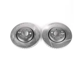 Power Stop Evolution Drilled & Slotted Rotors - Pair Front Volvo S60 2001-2009