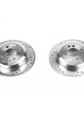 Power Stop Evolution Drilled & Slotted Rotors - Pair Rear Mini Cooper 2002-2006                                     - EBR652XPR - Image 2