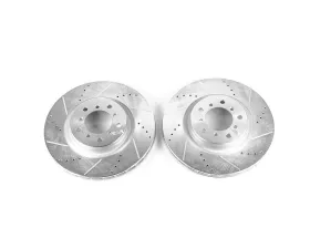 Power Stop Evolution Drilled & Slotted Rotors - Pair Front BMW M3 2001-2006