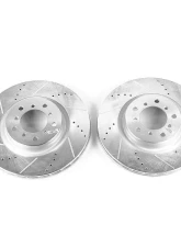 Power Stop Evolution Drilled & Slotted Rotors - Pair Front BMW M3 2001-2006                                     - EBR664XPR - Image 2