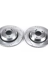 Power Stop Evolution Drilled & Slotted Rotors - Pair Rear BMW M3 2001-2006                                     - EBR666XPR - Image 2