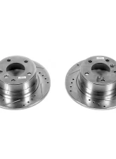 Power Stop Evolution Drilled & Slotted Rotors - Pair Rear BMW Z4 2003-2005                                     - EBR669XPR - Image 2
