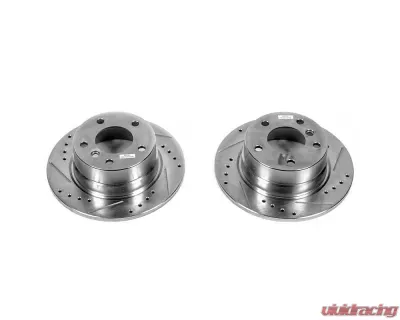 Power Stop Evolution Drilled & Slotted Rotors - Pair Rear BMW Z4 2003-2005 - EBR669XPR