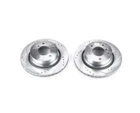 Power Stop Evolution Drilled & Slotted Rotors - Pair Rear BMW Z4 2003-2008