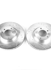Power Stop Evolution Drilled & Slotted Rotors - Pair Front Audi Q7 2007-2015                                     - EBR822XPR - Image 2